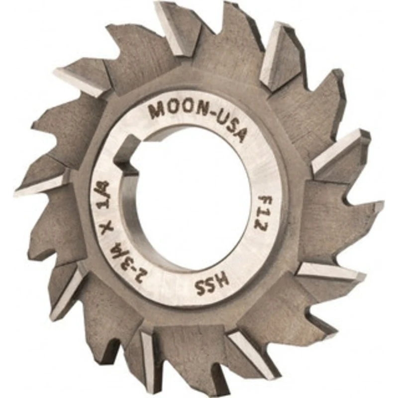 Made in USA 2-3/4 Diam x 1/4 Face Width Staggered Tooth Side Milling Cutter 1 Arbor Hole, High Speed Steel, Uncoated,...
